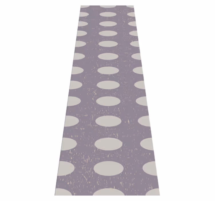 Tapis vinyles géométriques cercles gris et violet - TenStickers