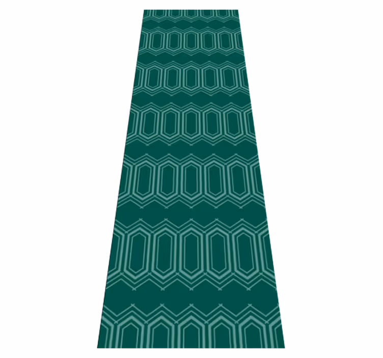 Tapis vinyles géométriques motif cercles verts - TenStickers