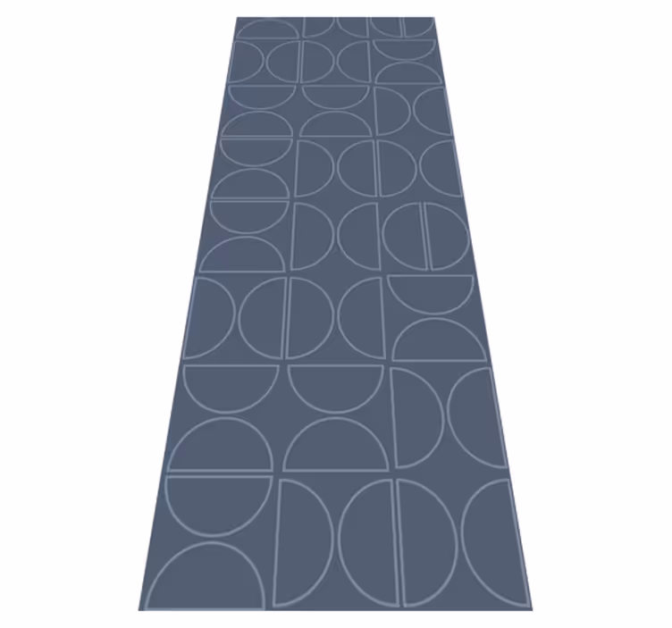 Tapis vinyles géométriques courbe de symétrie rasch - TenStickers