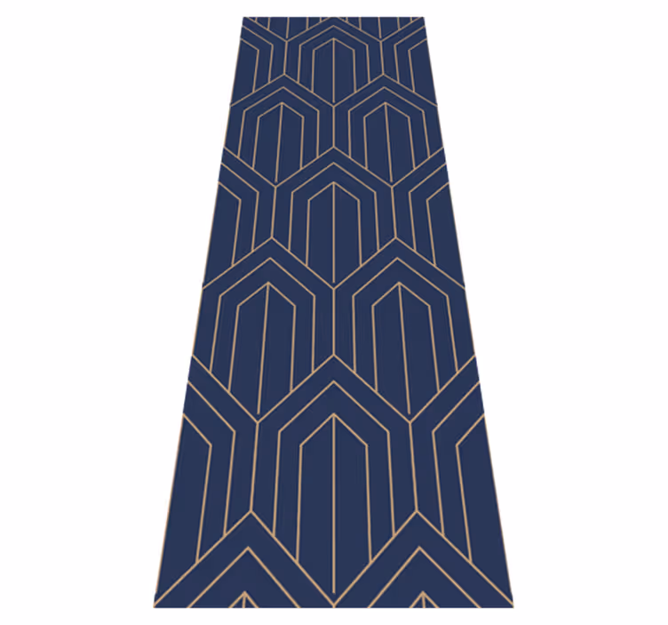 Tapis vinyles géométriques kayla métallique - TenStickers