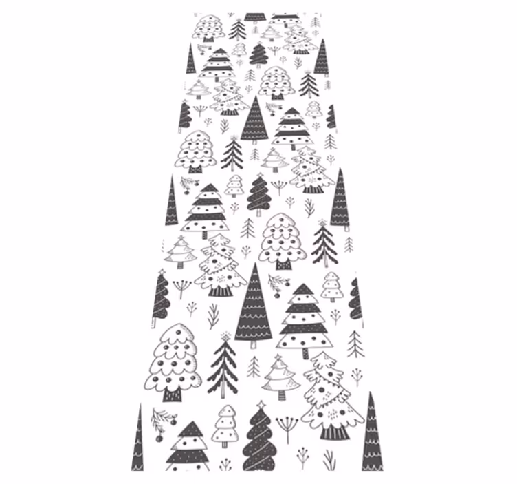 Tapis vinyle noël motif sapin de noël - TenStickers