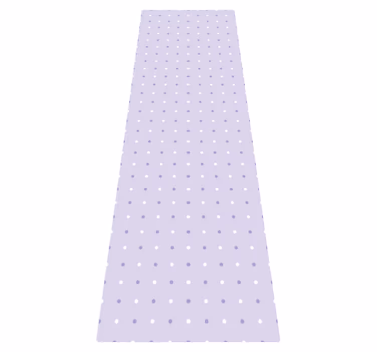Tapis vinyle chambre motif pois blancs et violets - TenStickers