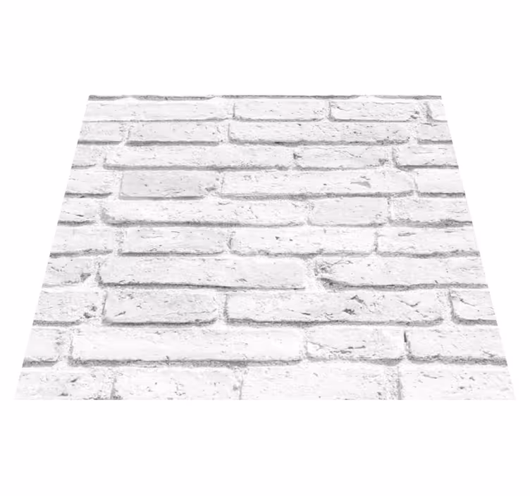 Tapis vinyle chambre texture brique blanche - TenStickers