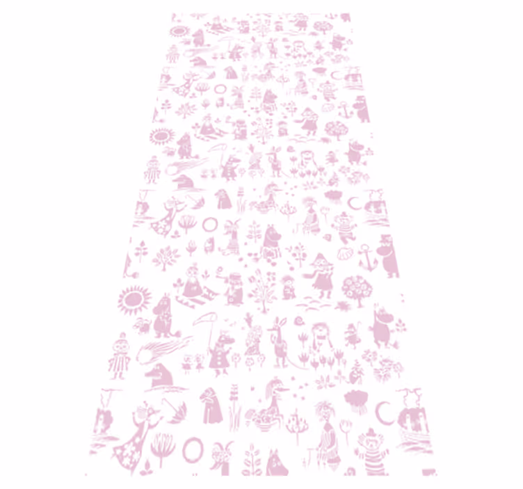 Tapis vinyle chambre moomi rose - TenStickers