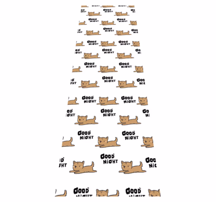 Tapis vinyle chambre chiot mignon endormi - TenStickers