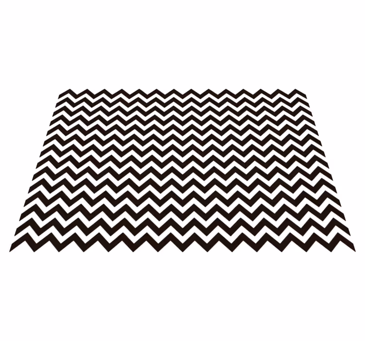 Tapis vinyles géométriques motif zigzag - TenStickers