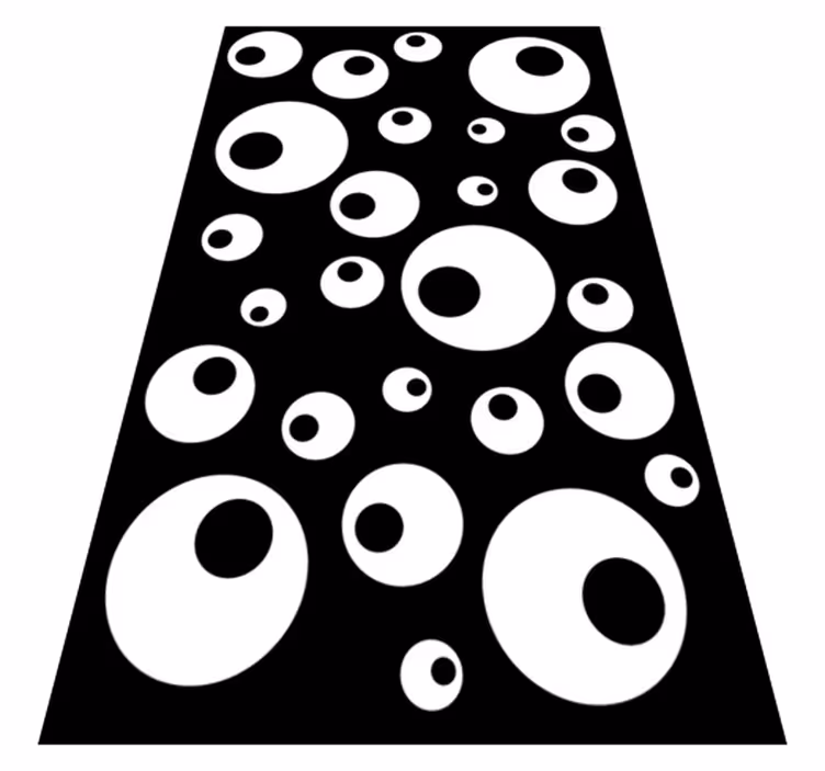 Tapis vinyles géométriques perles d'eau - TenStickers