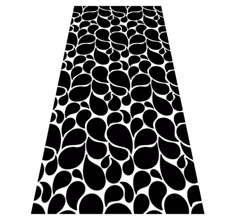 Tapis vinyles géométriques gouttes d'eau - TenStickers