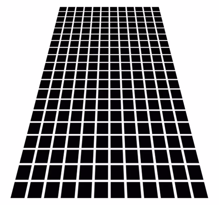 Tapis vinyles géométriques échelle de carrés gris - TenStickers