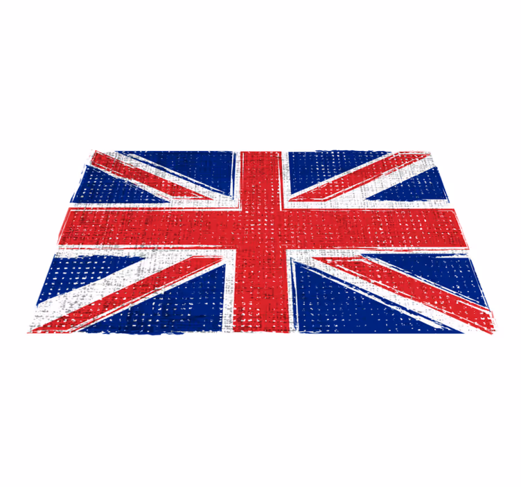 Tapis vinyles géométriques drapeau grunge uk - TenStickers