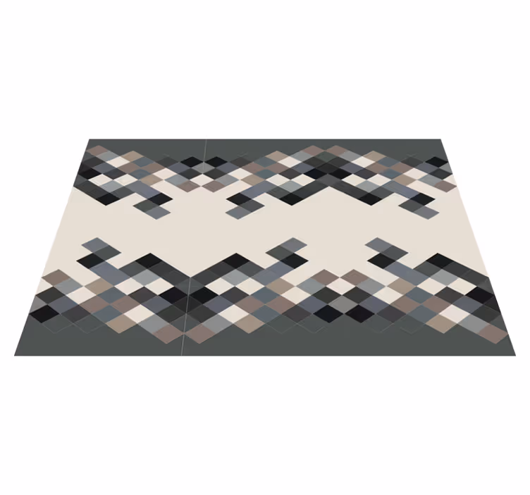 Tapis vinyles géométriques nuances de couleurs - TenStickers
