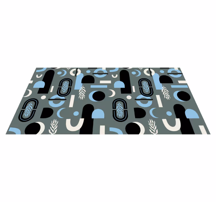 Tapis vinyles géométriques fond géométrique abstrait - TenStickers