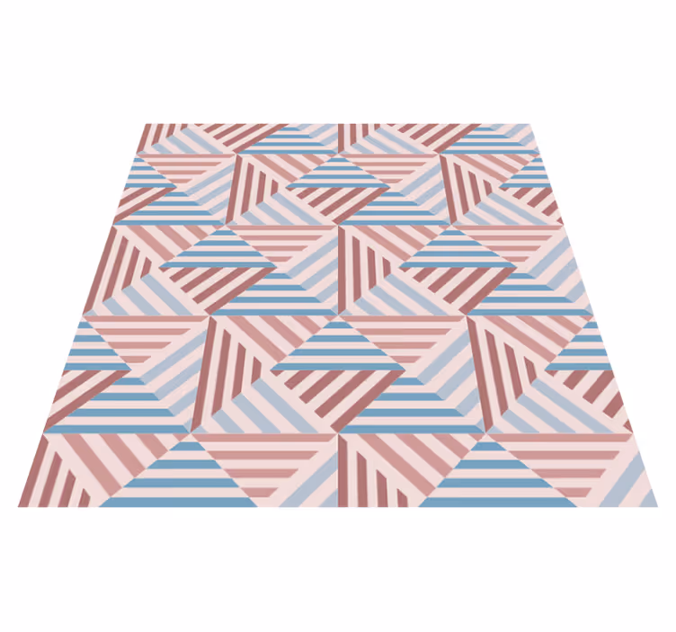 Tapis vinyles géométriques triangles abstraits - TenStickers
