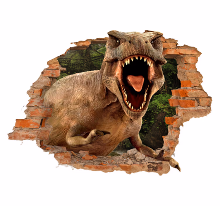 Tapis vinyle pour enfants t-rex 3d - TenStickers