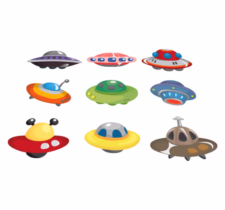 Tapis vinyle pour enfants collection ovnis - TenStickers