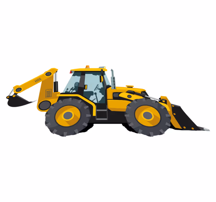 Tapis vinyle pour enfants tracteur réaliste - TenStickers