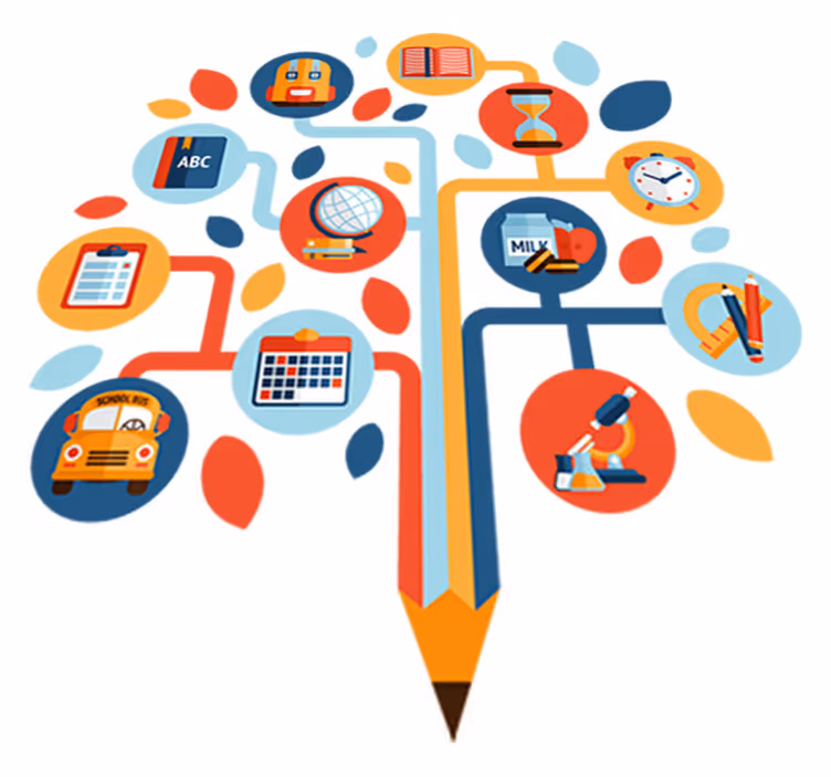 Tapis vinyle pour enfants arbre de la science - TenStickers