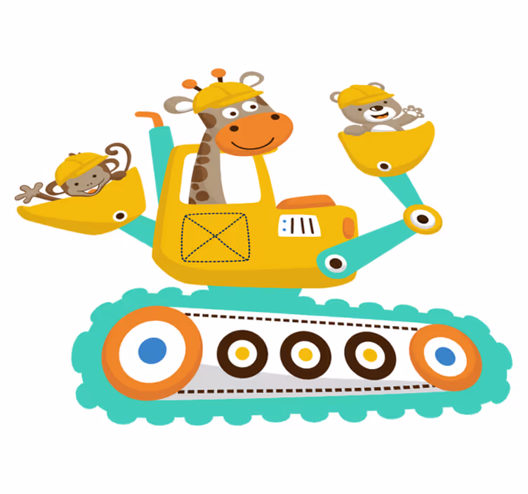 Tapis vinyle pour enfants avec animaux - TenStickers