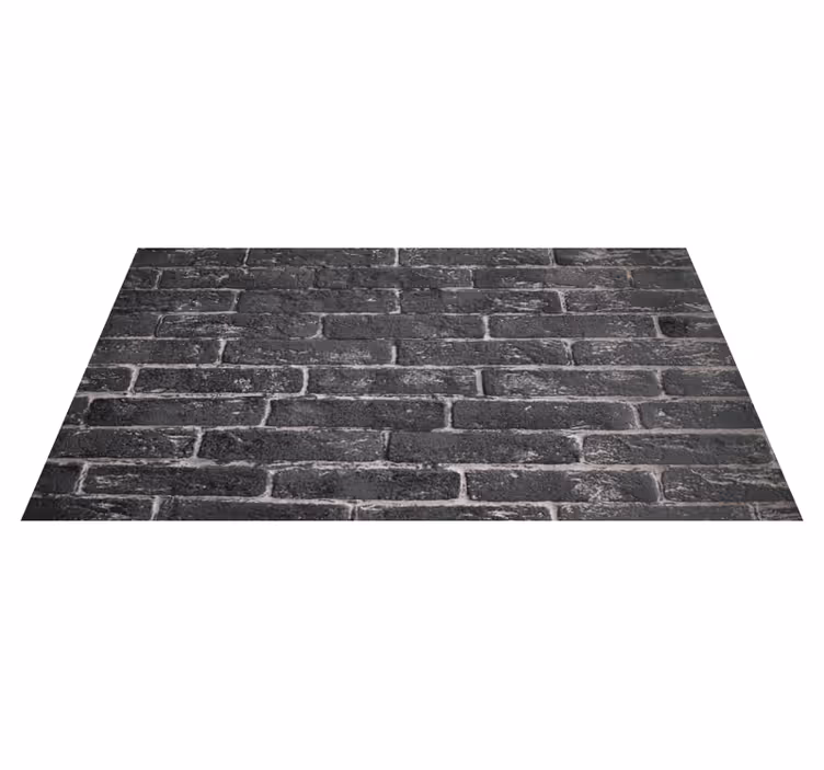 Tapis vinyle chambre mur en briques de pierre grises - TenStickers