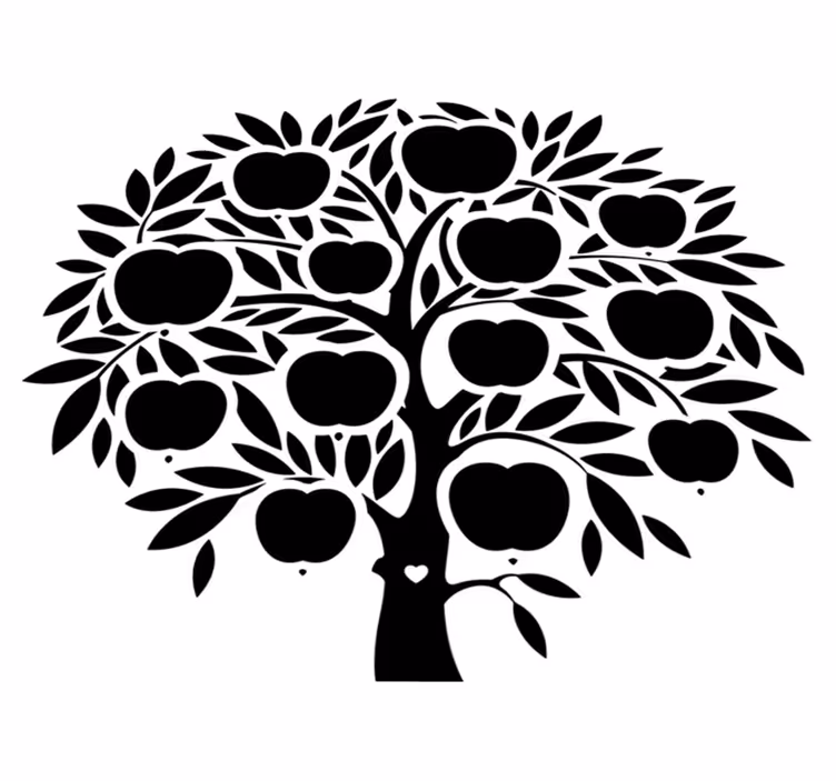 Tapis vinyle chambre arbre généalogique noms - TenStickers