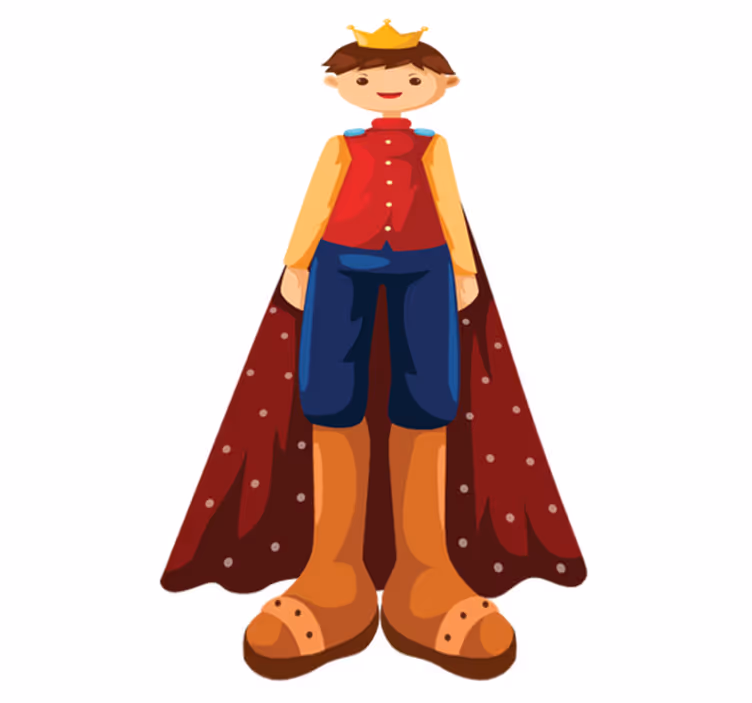 Tapis vinyle pour enfants illustration roi - TenStickers