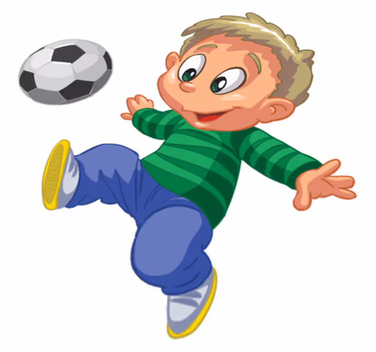 Tapis vinyle jeux enfant qui marque des buts - TenStickers