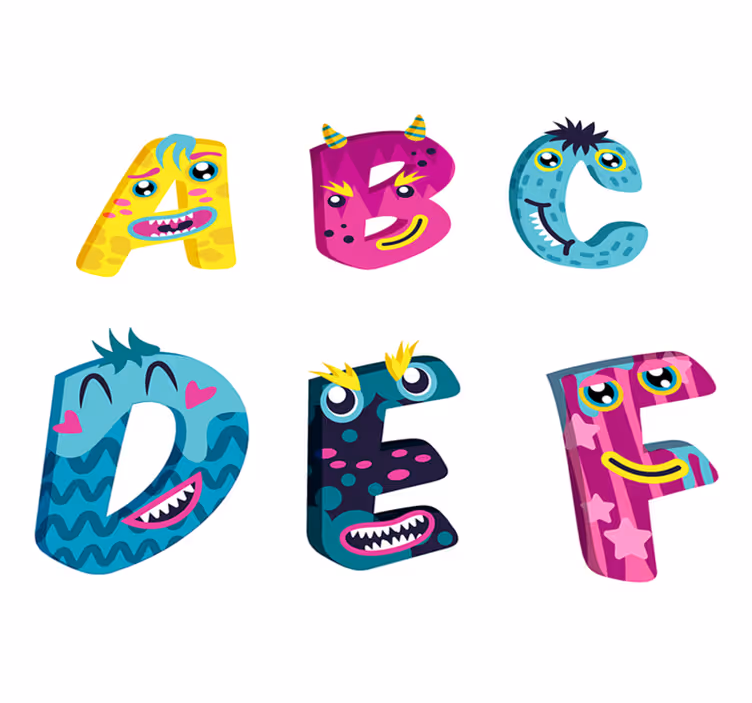 Tapis vinyle pour enfants alphabet coloré - TenStickers
