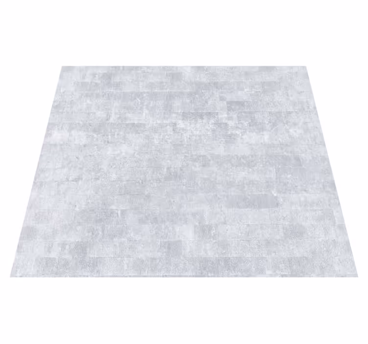 Tapis vinyle salle de bain motif brique grise usée - TenStickers