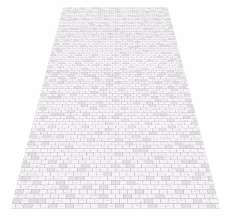 Tapis vinyle salle de bain motif brique élégant - TenStickers
