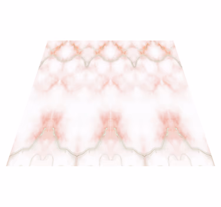 Tapis vinyle salle de bain marbre rose avec rayures jaunes - TenStickers
