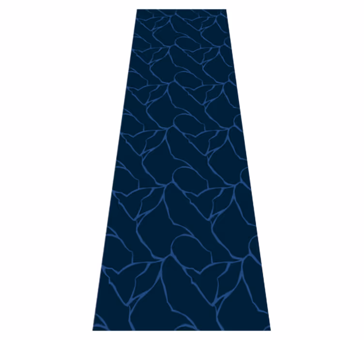 Tapis vinyle salle de bain design marbre bleu texturé - TenStickers