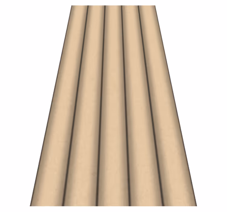 Tapis vinyle salle de bain motif tubes bruns minimaliste - TenStickers