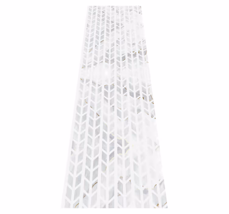 Tapis vinyle salle de bain carreaux marbre doré - TenStickers