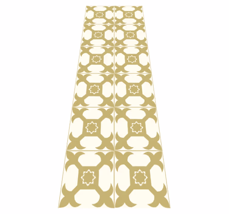 Tapis vinyle salle de bain motif carreaux lumineux - TenStickers