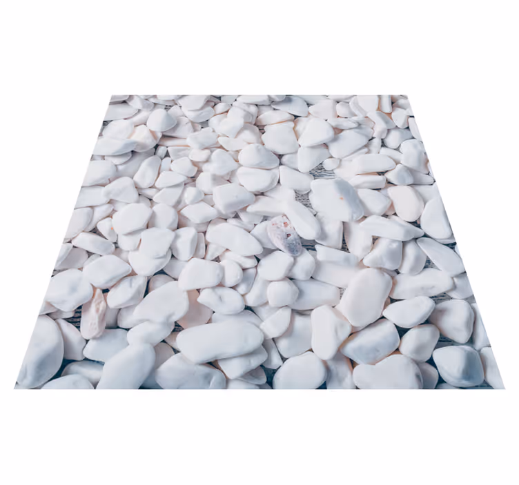 Tapis vinyle salle de bain imitation sol en pierre - TenStickers