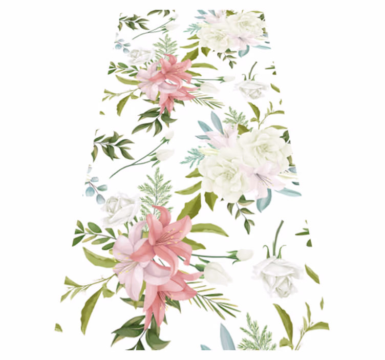Tapis vinyle cuisine jardin minimaliste réaliste - TenStickers