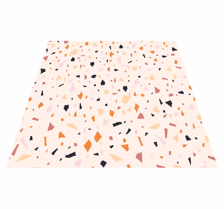 Tapis vinyle cuisine effet terrazzo gris - TenStickers