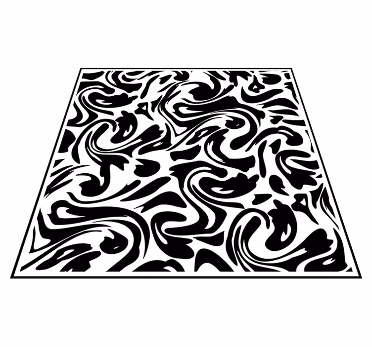 Tapis vinyle cuisine design fluide moderne - TenStickers