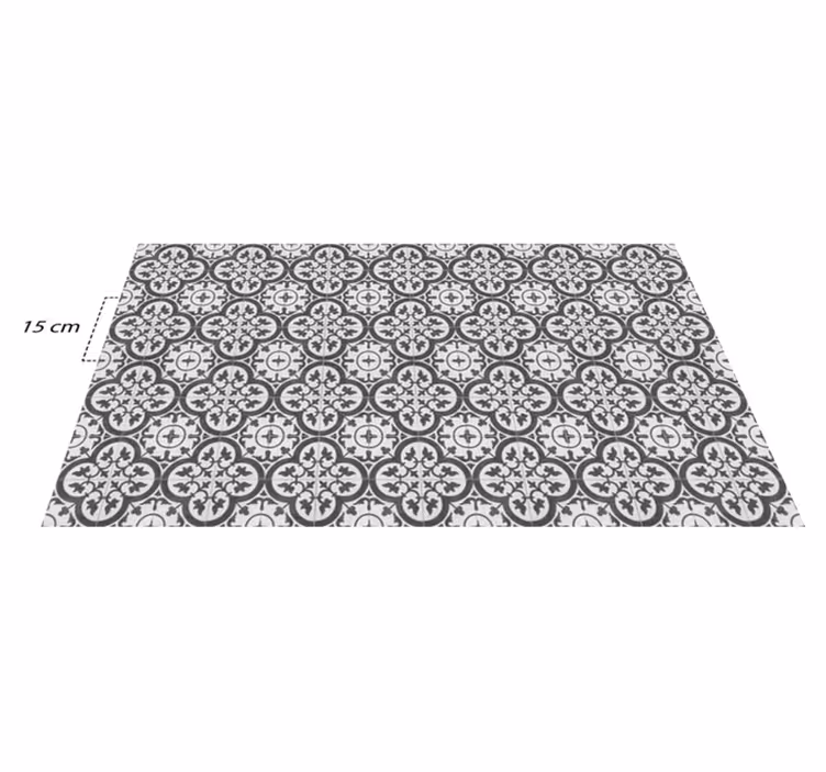 Tapis vinyle cuisine style carrelage marocain - TenStickers