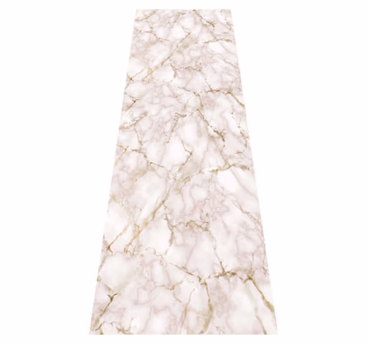 Tapis vinyle cuisine marbre rose - TenStickers