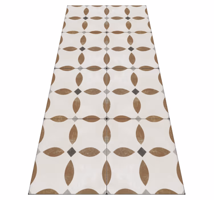 Tapis vinyle cuisine motifs carreaux romains - TenStickers