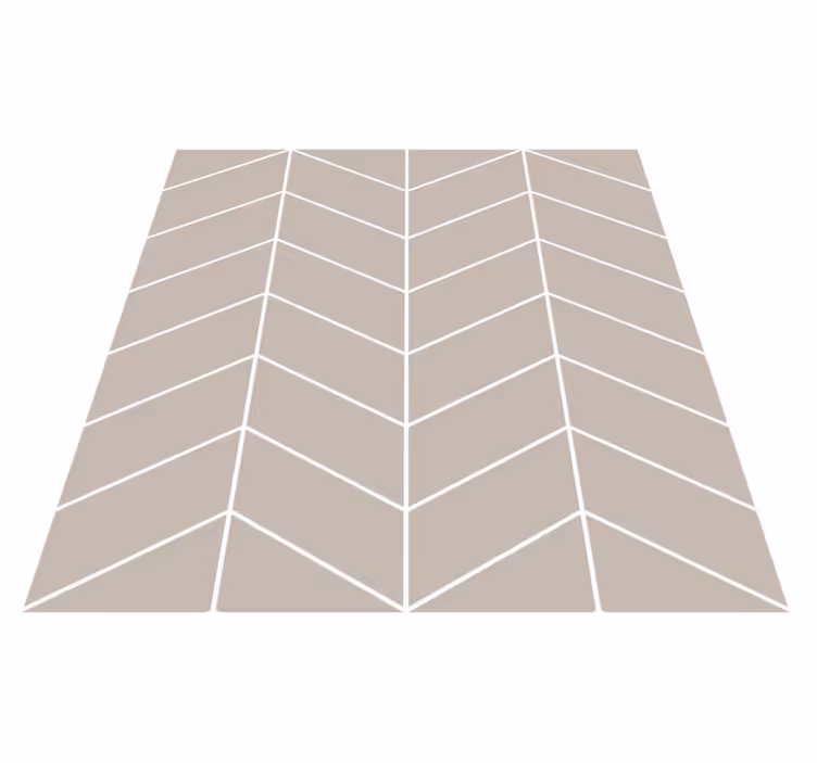 Tapis vinyle cuisine style scandinave beige et blanc - TenStickers