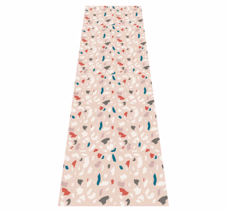 Tapis vinyle chambre motif effet terrazzo - TenStickers