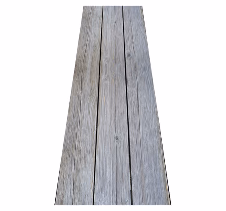 Tapis vinyle chambre style nordique bois brut gris - TenStickers