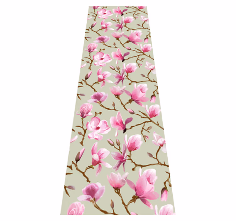 Tapis vinyle chambre magnolia pourpre magnifique - TenStickers