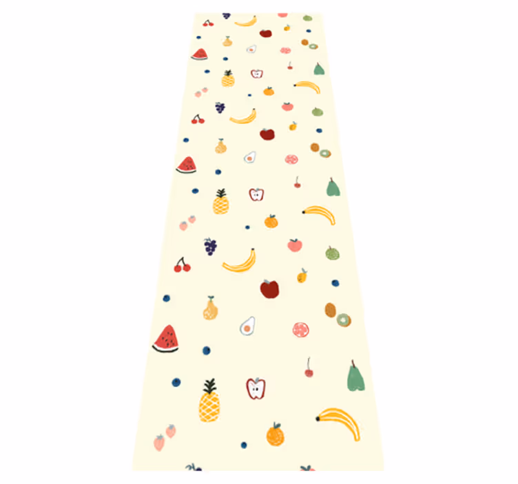 Tapis vinyle chambre motif de petits fruits colorés - TenStickers