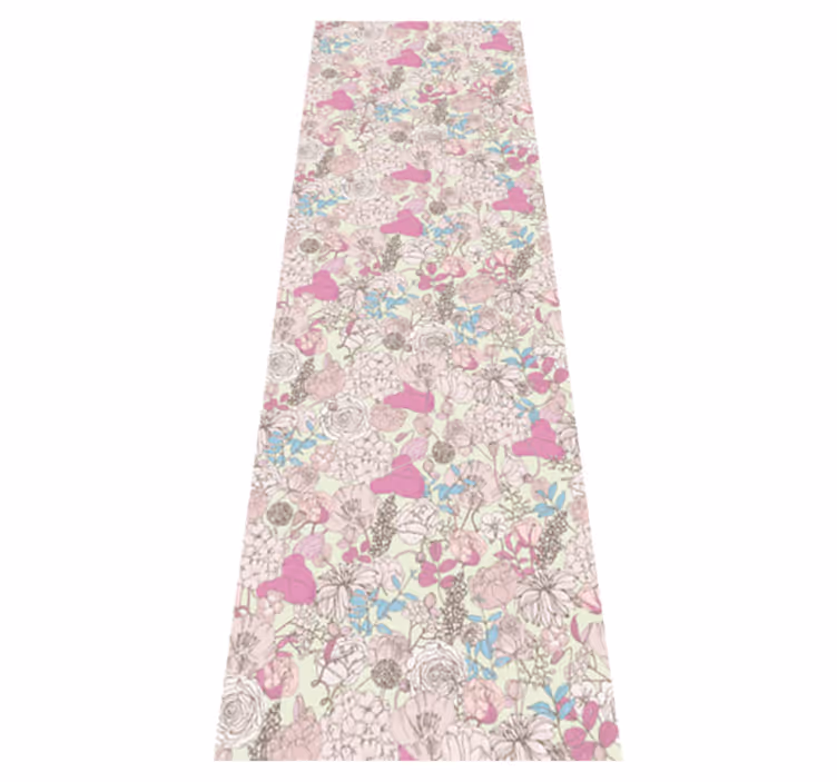 Tapis vinyle chambre style floral grandmillénium - TenStickers