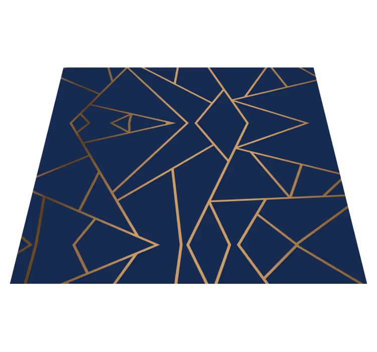 Tapis vinyle bureau formes géométriques - TenStickers