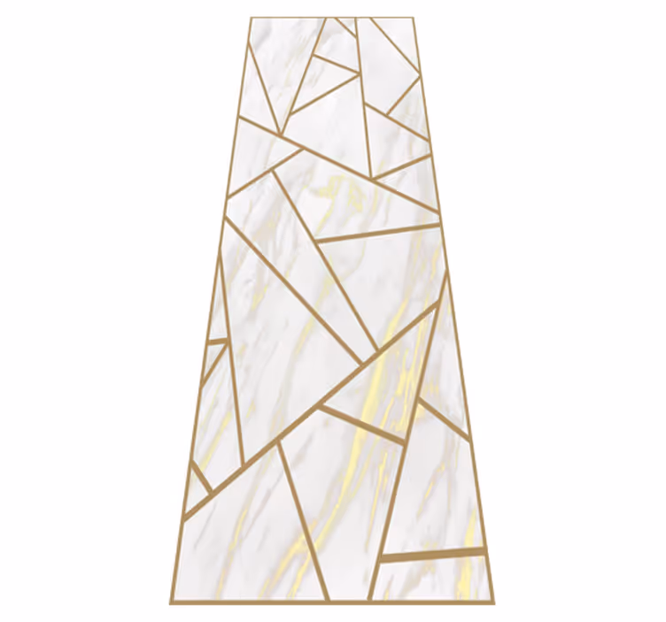 Tapis vinyle bureau mosaïque géométrique marbrée - TenStickers