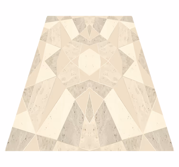 Tapis vinyle bureau triangles dorés en 3d - TenStickers